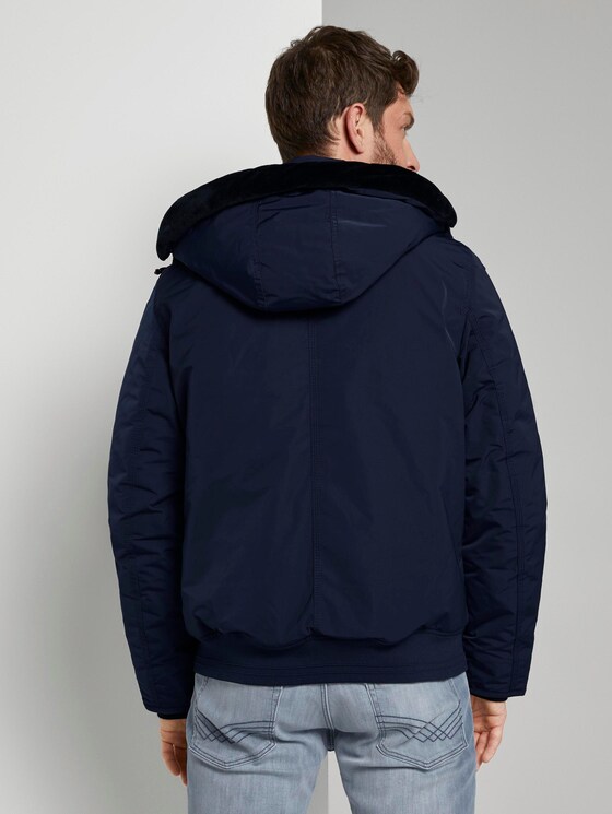 Blousonjacke mit Reißverschlussdetails - Männer - Sky Captain Blue Blousonjacke mit Reißverschlussdetails - Männer - Sky Captain Blue - 2 - TOM TAILOR