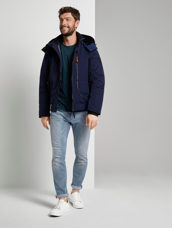 Blousonjacke mit Reißverschlussdetails - Männer - Sky Captain Blue Blousonjacke mit Reißverschlussdetails - Männer - Sky Captain Blue - 3 - TOM TAILOR