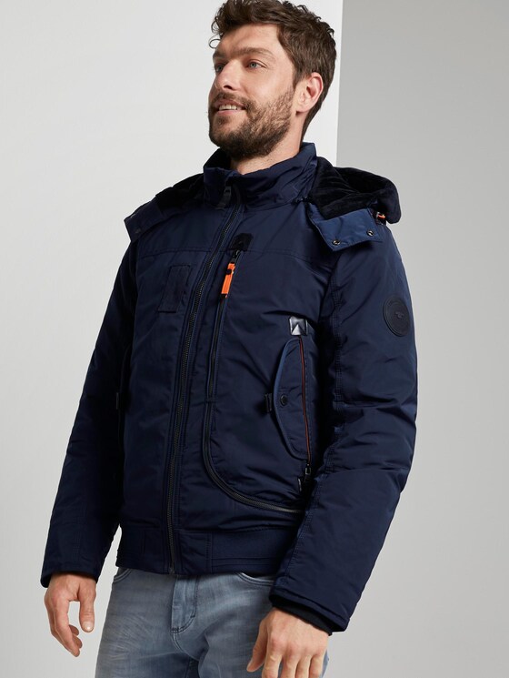 Blousonjacke mit Reißverschlussdetails - Männer - Sky Captain Blue Blousonjacke mit Reißverschlussdetails - Männer - Sky Captain Blue - 5 - TOM TAILOR