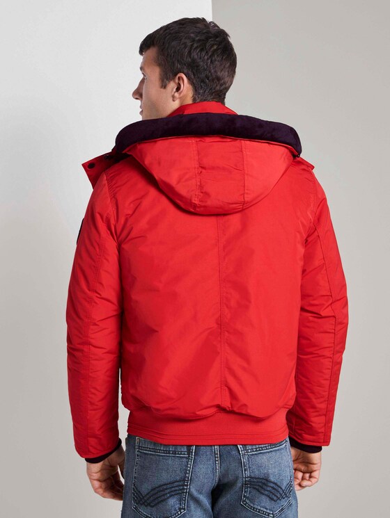 Jas met rits detail - Mannen - Samba Red Jas met rits detail - Mannen - Samba Red - 2 - TOM TAILOR