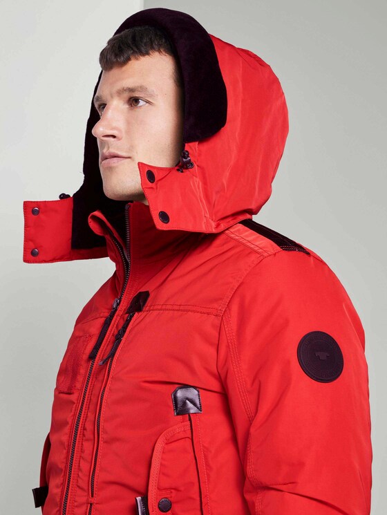 Jas met rits detail - Mannen - Samba Red Jas met rits detail - Mannen - Samba Red - 9 - TOM TAILOR