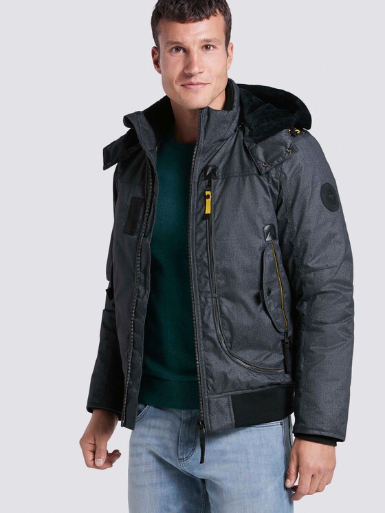 Jas met rits detail - Mannen - grey twill structure Jas met rits detail - Mannen - grey twill structure - 5 - TOM TAILOR