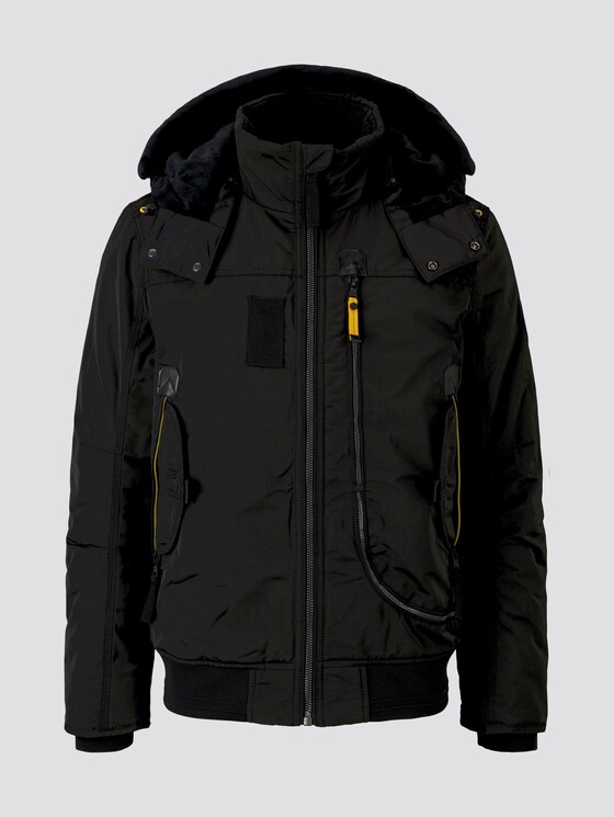 Blousonjacke mit Reißverschlussdetails - Männer - Black Blousonjacke mit Reißverschlussdetails - Männer - Black - 7 - TOM TAILOR