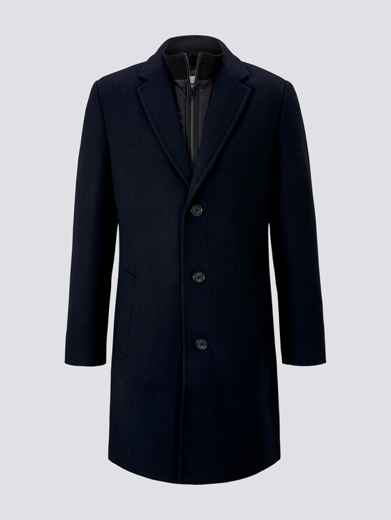 Wollmantel mit abnehmbarem Krageneinsatz - Männer - Sky Captain Blue Wollmantel mit abnehmbarem Krageneinsatz - Männer - Sky Captain Blue - 7 - TOM TAILOR
