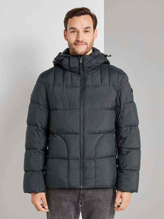 Pufferjacke mit Kapuze - Männer - Dark Gable Green Pufferjacke mit Kapuze - Männer - Dark Gable Green - 1 - TOM TAILOR