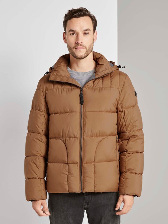 Pufferjacke mit Kapuze - Männer - Toasted Coconut Pufferjacke mit Kapuze - Männer - Toasted Coconut - 1 - TOM TAILOR