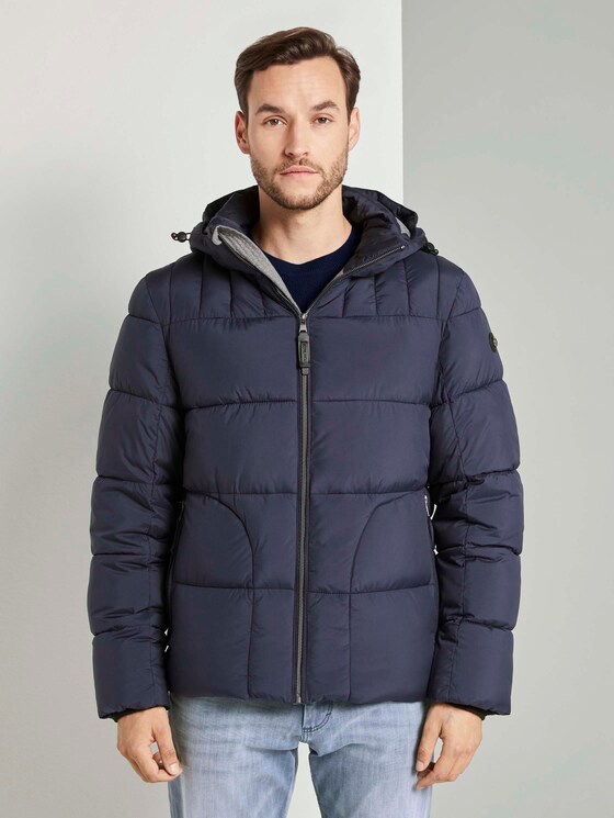 Puffer jas met hoodie - Mannen - Sky Captain Blue Puffer jas met hoodie - Mannen - Sky Captain Blue - 1 - TOM TAILOR