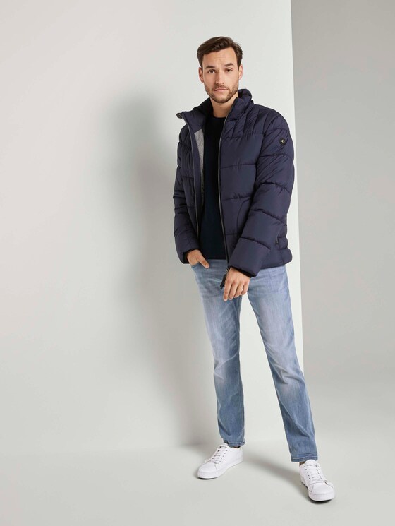 Puffer jas met hoodie - Mannen - Sky Captain Blue Puffer jas met hoodie - Mannen - Sky Captain Blue - 3 - TOM TAILOR