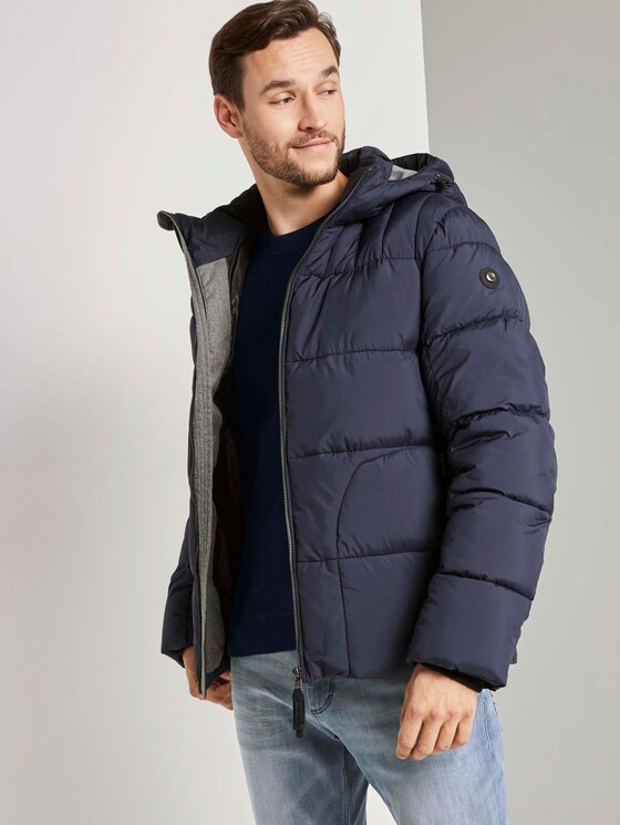 Puffer jas met hoodie - Mannen - Sky Captain Blue Puffer jas met hoodie - Mannen - Sky Captain Blue - 5 - TOM TAILOR