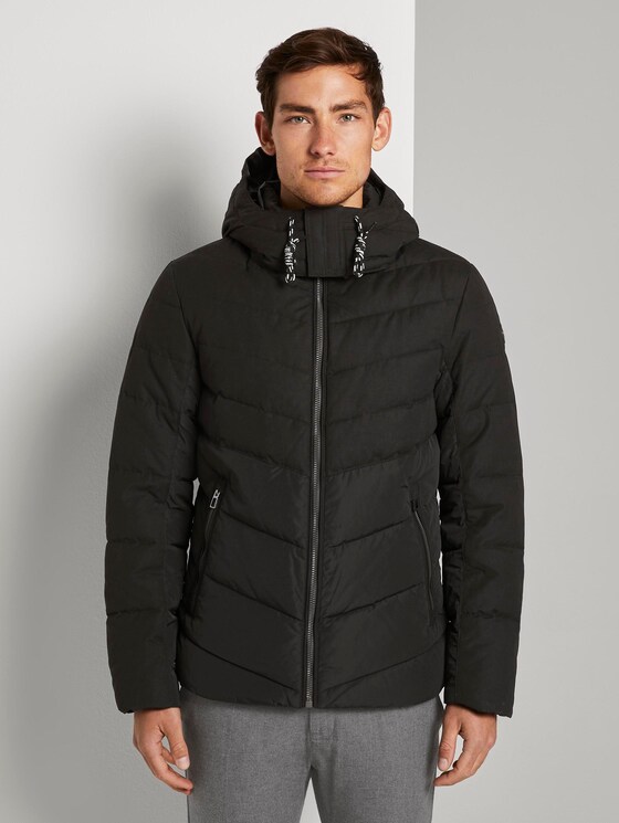 Basic Pufferjacke - Männer - Black uni Basic Pufferjacke - Männer - Black uni - 1 - TOM TAILOR