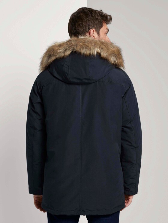 Lange Winterjacke mit Fellkragen - Männer - Sky Captain Blue Lange Winterjacke mit Fellkragen - Männer - Sky Captain Blue - 2 - TOM TAILOR
