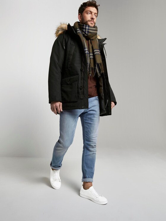Lange Winterjacke mit Fellkragen - Männer - Black Lange Winterjacke mit Fellkragen - Männer - Black - 3 - TOM TAILOR
