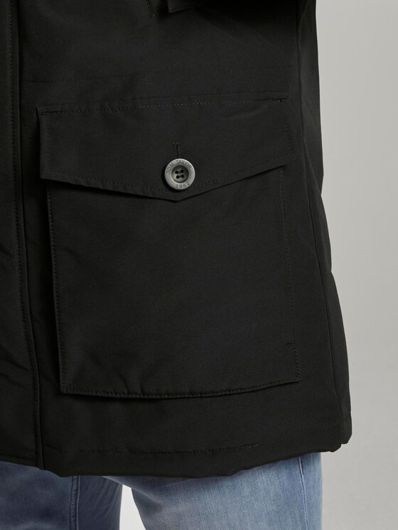 Lange Winterjacke mit Fellkragen - Männer - Black Lange Winterjacke mit Fellkragen - Männer - Black - 9 - TOM TAILOR