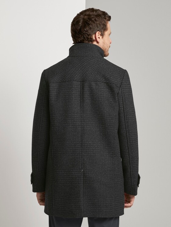 Wollmantel mit gesteppter Unterjacke - Männer - navy check Wollmantel mit gesteppter Unterjacke - Männer - navy check - 2 - TOM TAILOR