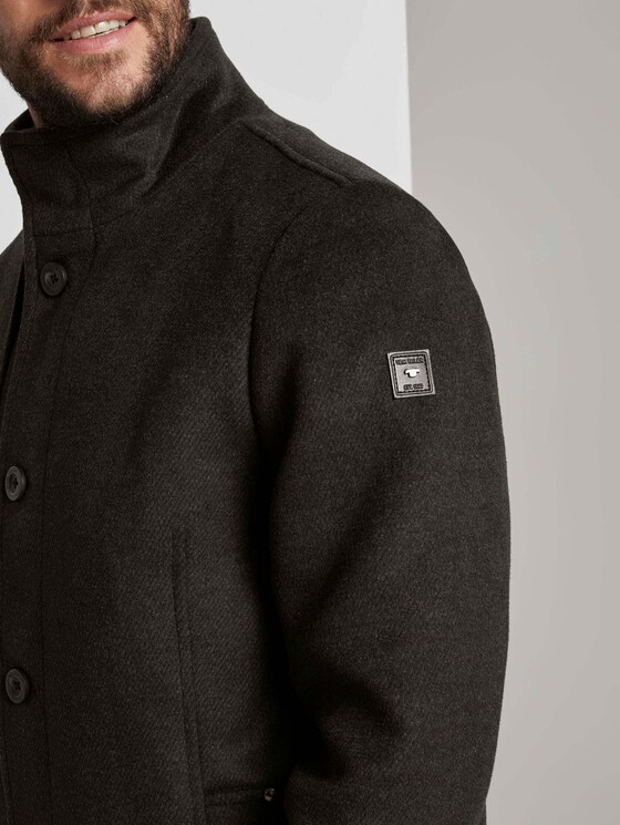 Wollmantel mit gesteppter Unterjacke - Männer - Black Wollmantel mit gesteppter Unterjacke - Männer - Black - 9 - TOM TAILOR