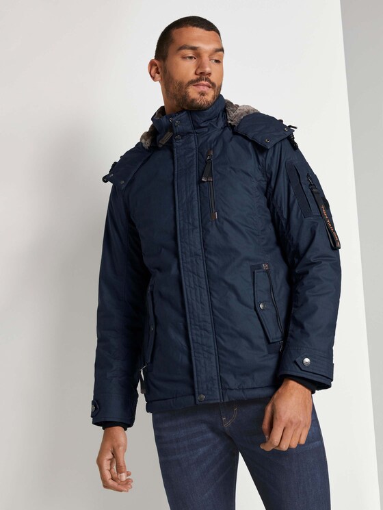 Moderne Winterjacke mit abnehmbarer Kapuze - Männer - Sky Captain Blue Moderne Winterjacke mit abnehmbarer Kapuze - Männer - Sky Captain Blue - 1 - TOM TAILOR