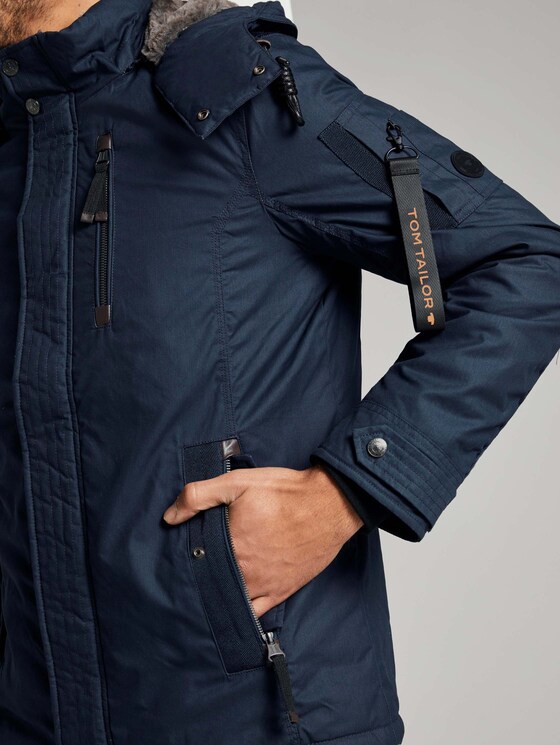 Moderne Winterjacke mit abnehmbarer Kapuze - Männer - Sky Captain Blue Moderne Winterjacke mit abnehmbarer Kapuze - Männer - Sky Captain Blue - 10 - TOM TAILOR