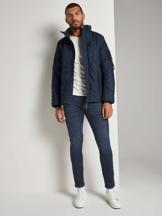 Moderne Winterjacke mit abnehmbarer Kapuze - Männer - Sky Captain Blue Moderne Winterjacke mit abnehmbarer Kapuze - Männer - Sky Captain Blue - 3 - TOM TAILOR