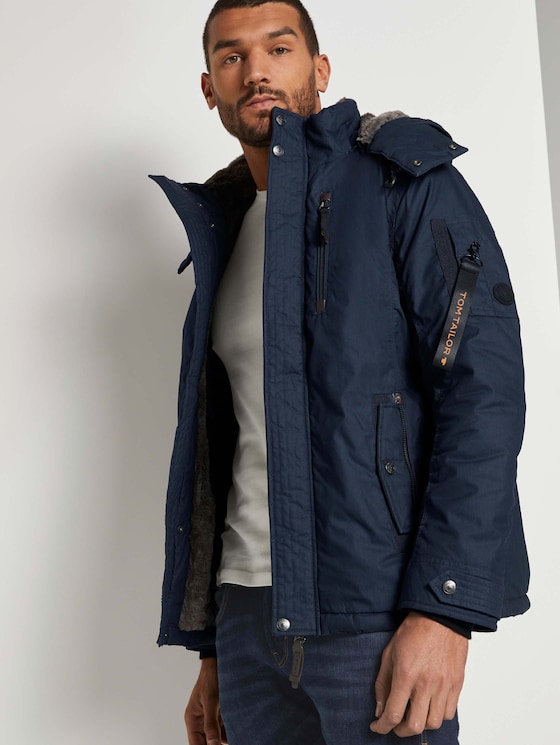 Moderne Winterjacke Mit Abnehmbarer Kapuze Von Tom Tailor