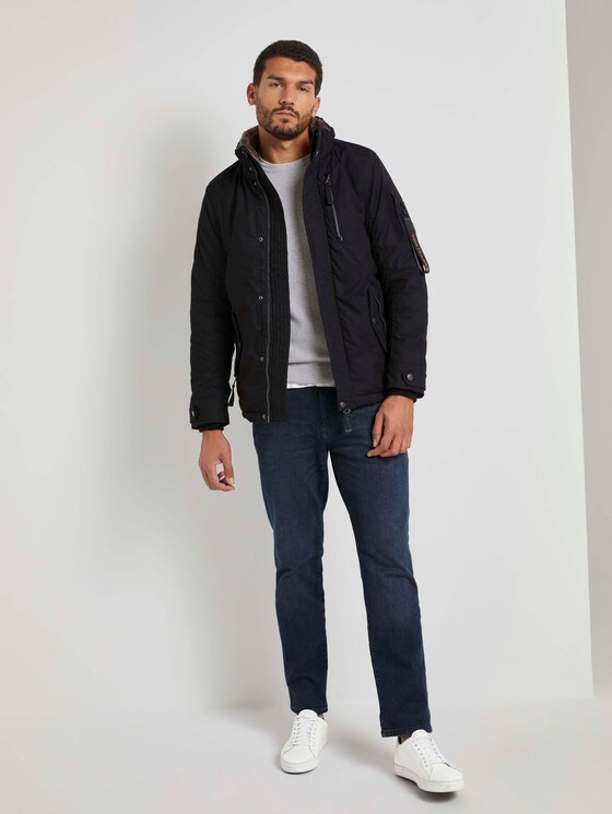 Moderne Winterjacke mit abnehmbarer Kapuze - Männer - Black Moderne Winterjacke mit abnehmbarer Kapuze - Männer - Black - 3 - TOM TAILOR