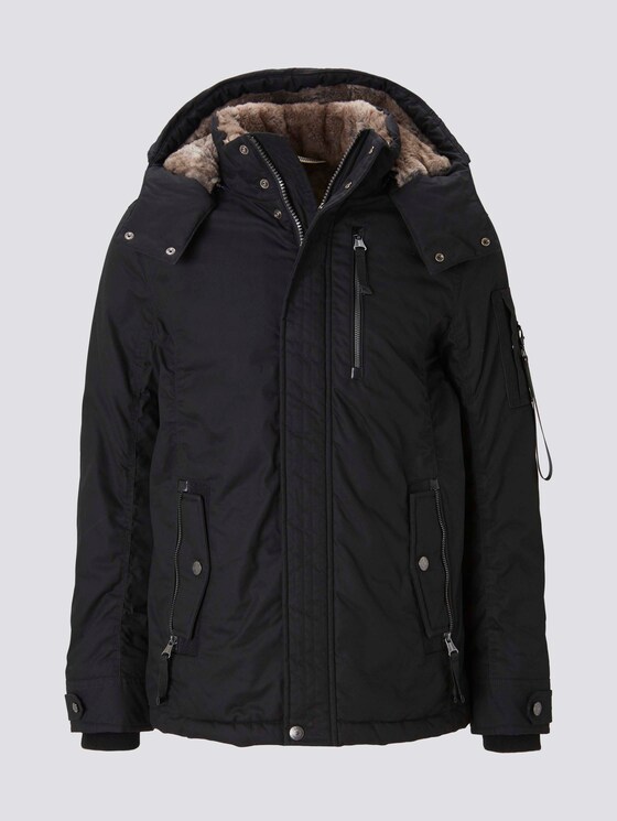 Moderne Winterjacke mit abnehmbarer Kapuze - Männer - Black Moderne Winterjacke mit abnehmbarer Kapuze - Männer - Black - 7 - TOM TAILOR