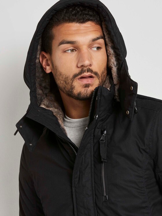 Moderne Winterjacke mit abnehmbarer Kapuze - Männer - Black Moderne Winterjacke mit abnehmbarer Kapuze - Männer - Black - 9 - TOM TAILOR