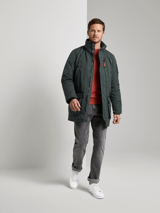 Winterparka mit Fellkapuze - Männer - Dark Gable Green Winterparka mit Fellkapuze - Männer - Dark Gable Green - 3 - TOM TAILOR