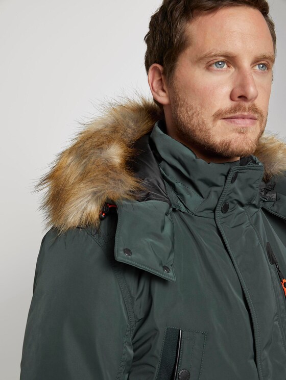 Winterparka mit Fellkapuze - Männer - Dark Gable Green Winterparka mit Fellkapuze - Männer - Dark Gable Green - 9 - TOM TAILOR