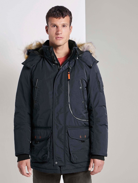 Winterparka mit Fellkapuze - Männer - Sky Captain Blue Winterparka mit Fellkapuze - Männer - Sky Captain Blue - 1 - TOM TAILOR