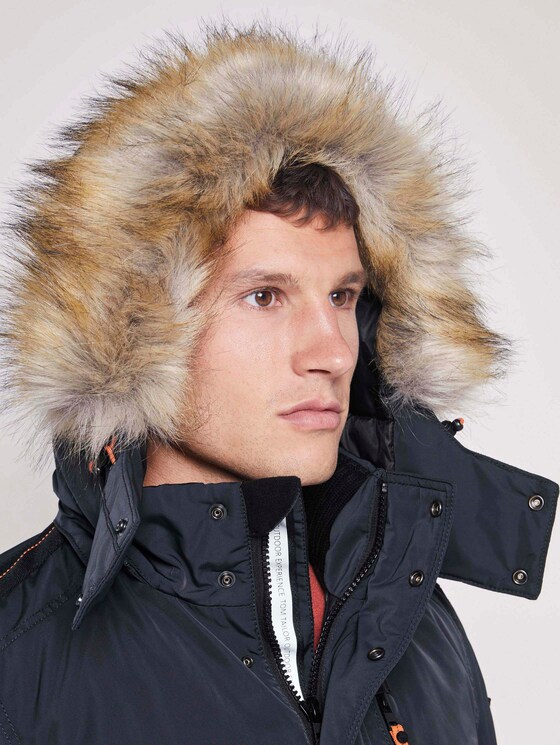 Winterparka mit Fellkapuze - Männer - Sky Captain Blue Winterparka mit Fellkapuze - Männer - Sky Captain Blue - 9 - TOM TAILOR