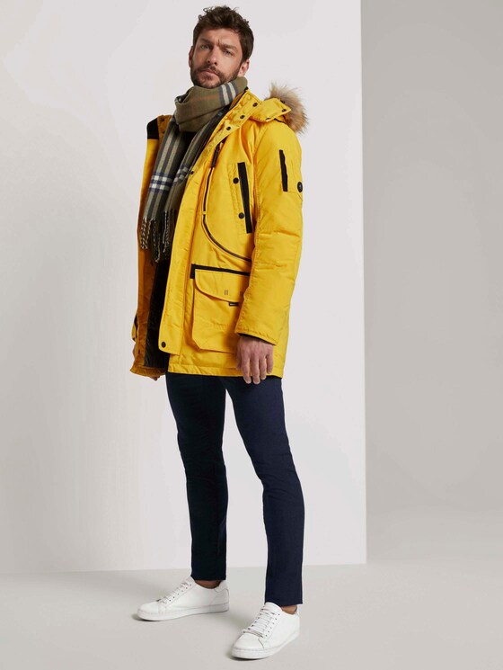 Winterparka mit Fellkapuze - Männer - Californian Yellow Winterparka mit Fellkapuze - Männer - Californian Yellow - 3 - TOM TAILOR