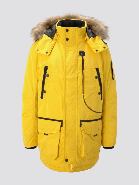 Winterparka mit Fellkapuze - Männer - Californian Yellow Winterparka mit Fellkapuze - Männer - Californian Yellow - 7 - TOM TAILOR
