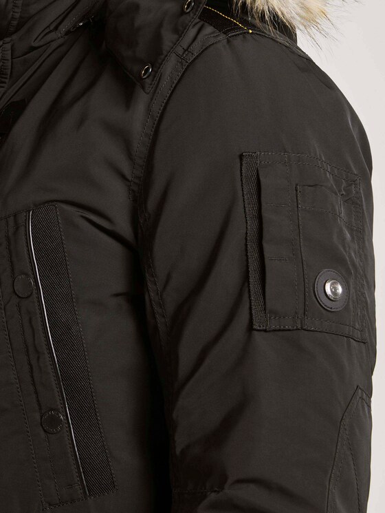 Winterparka mit Fellkapuze - Männer - Black Winterparka mit Fellkapuze - Männer - Black - 9 - TOM TAILOR