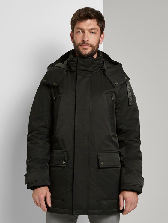 Lange Funktions-Winterjacke - Männer - Black Lange Funktions-Winterjacke - Männer - Black - 1 - TOM TAILOR