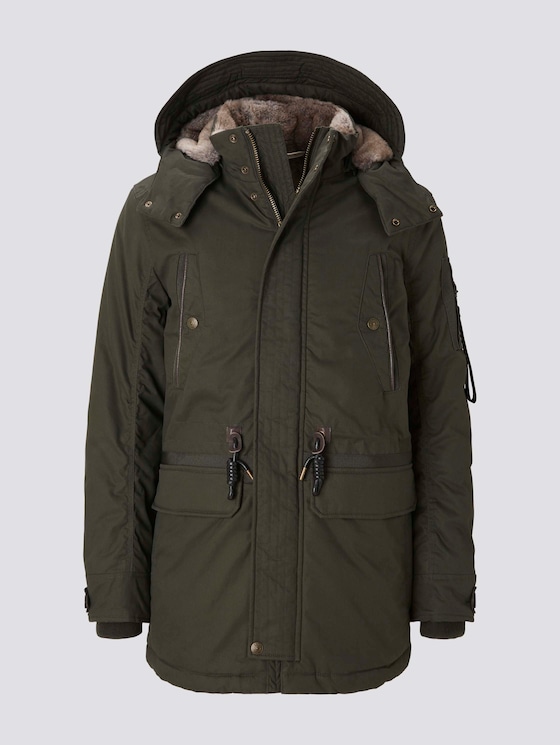 Winterparka mit Kordelzug - Männer - Shadow Olive Winterparka mit Kordelzug - Männer - Shadow Olive - 7 - TOM TAILOR