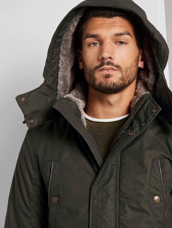 Winterparka mit Kordelzug - Männer - Shadow Olive Winterparka mit Kordelzug - Männer - Shadow Olive - 9 - TOM TAILOR