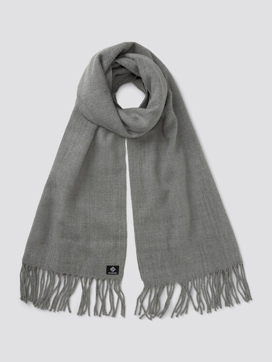 Schal mit Fransen - Männer - Heather Grey Melange Schal mit Fransen - Männer - Heather Grey Melange - 7 - TOM TAILOR Denim