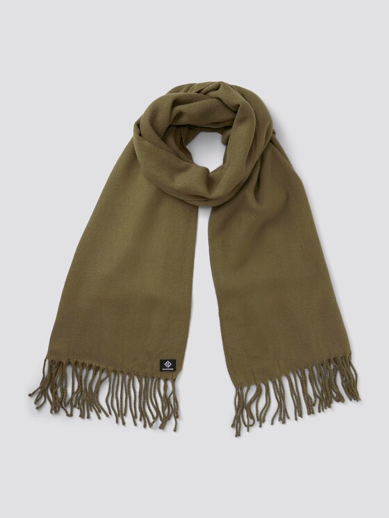 Schal mit Fransen - Männer - Dry Greyish Olive Schal mit Fransen - Männer - Dry Greyish Olive - 7 - TOM TAILOR Denim
