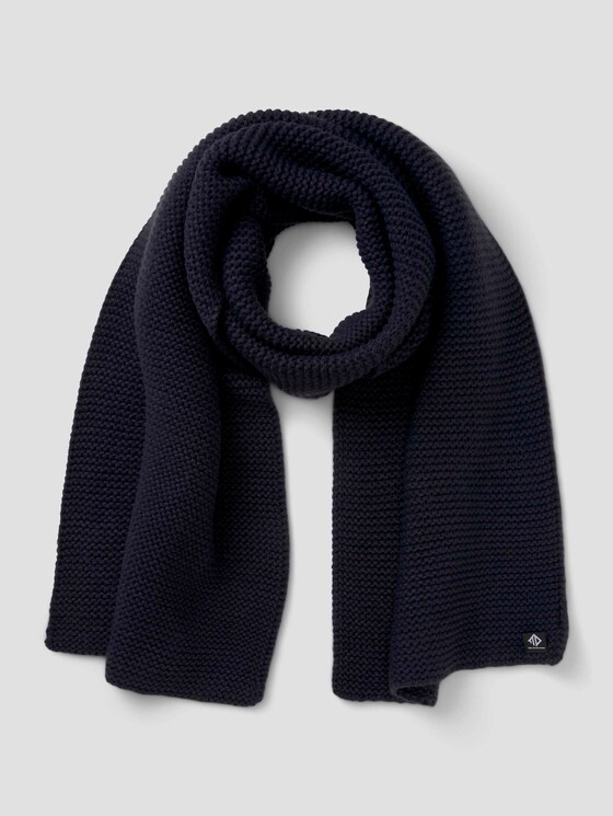 Schlichter Schal aus Strick - Männer - Sky Captain Blue Schlichter Schal aus Strick - Männer - Sky Captain Blue - 7 - TOM TAILOR Denim