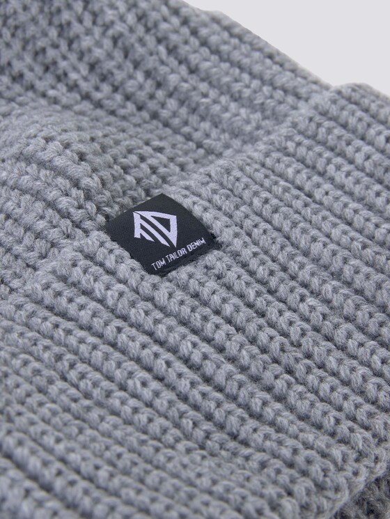 Getextureerde hoed - Mannen - Heather Grey Melange Getextureerde hoed - Mannen - Heather Grey Melange - 9 - TOM TAILOR Denim