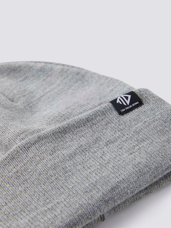 Basic Beanie-Mütze - Männer - Heather Grey Melange Basic Beanie-Mütze - Männer - Heather Grey Melange - 9 - TOM TAILOR Denim