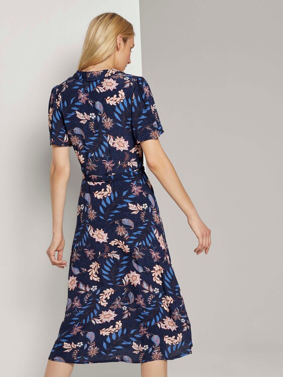 Wickelkleid mit Blumenmuster - Frauen - navy floral design Wickelkleid mit Blumenmuster - Frauen - navy floral design - 2 - TOM TAILOR