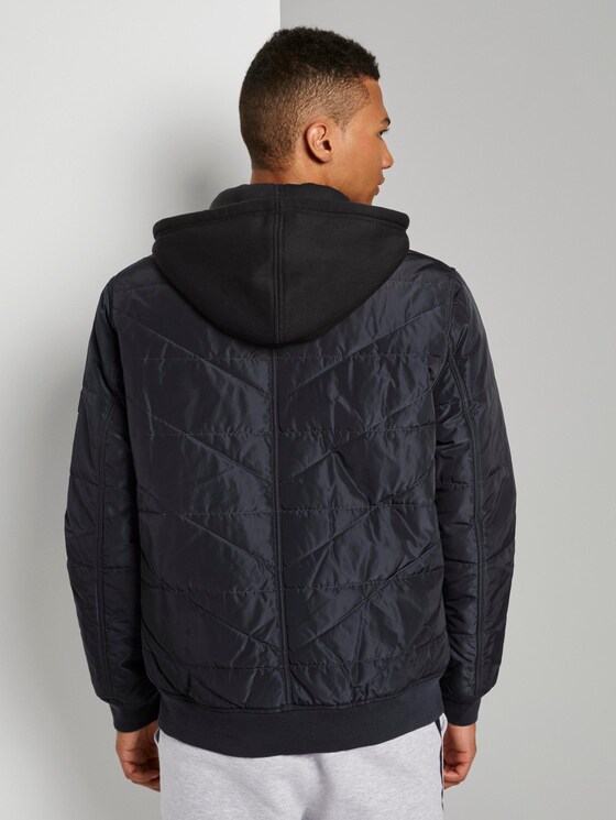 Gesteppte Bomberjacke mit Kapuze - Männer - Sky Captain Blue Gesteppte Bomberjacke mit Kapuze - Männer - Sky Captain Blue - 2 - TOM TAILOR Denim
