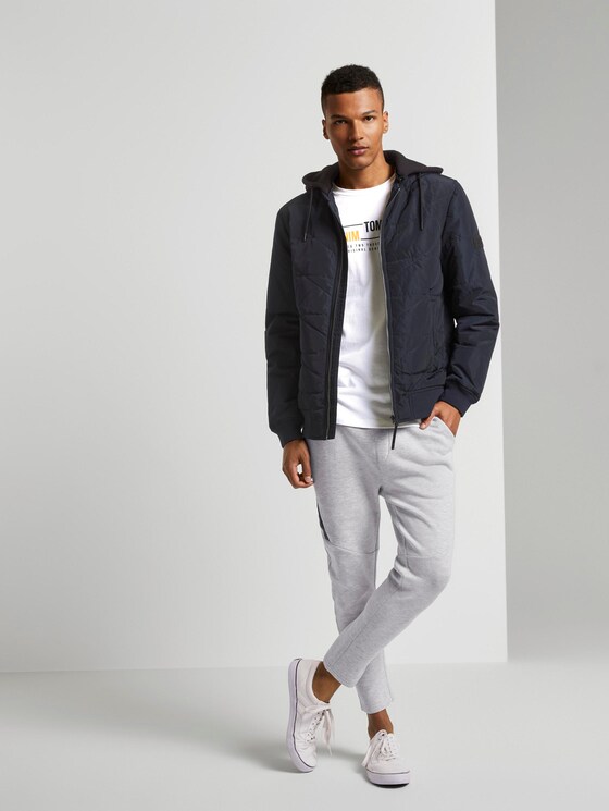 Gesteppte Bomberjacke mit Kapuze - Männer - Sky Captain Blue Gesteppte Bomberjacke mit Kapuze - Männer - Sky Captain Blue - 3 - TOM TAILOR Denim