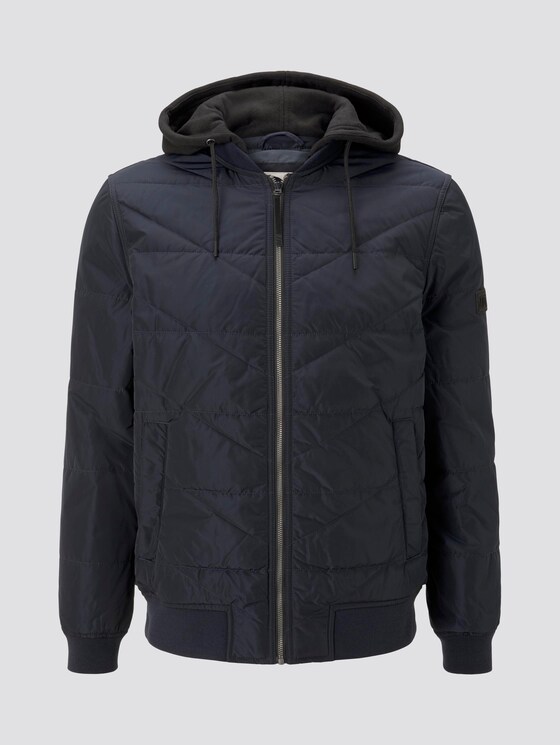 Gesteppte Bomberjacke mit Kapuze - Männer - Sky Captain Blue Gesteppte Bomberjacke mit Kapuze - Männer - Sky Captain Blue - 7 - TOM TAILOR Denim