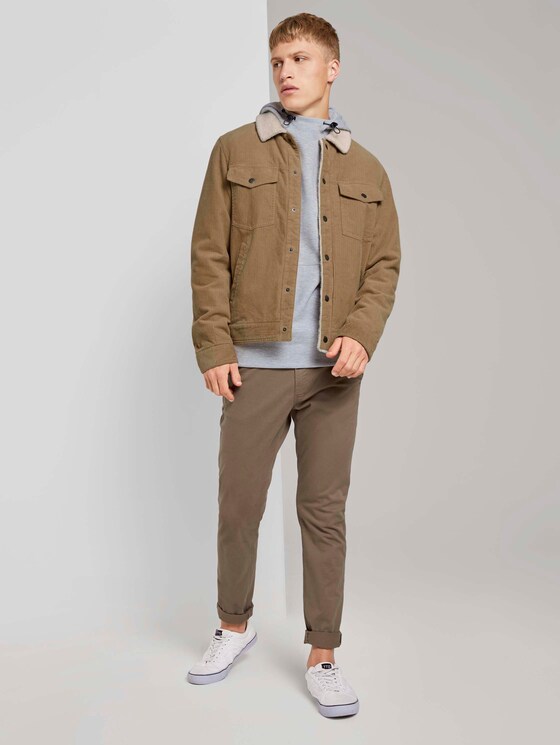 Moderner Jersey-Hoodie - Männer - Light Stone Grey Melange Moderner Jersey-Hoodie - Männer - Light Stone Grey Melange - 3 - TOM TAILOR Denim