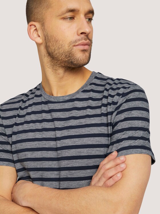 gestreiftes T-Shirt - Männer - Blue White Stripe gestreiftes T-Shirt - Männer - Blue White Stripe - 9 - TOM TAILOR