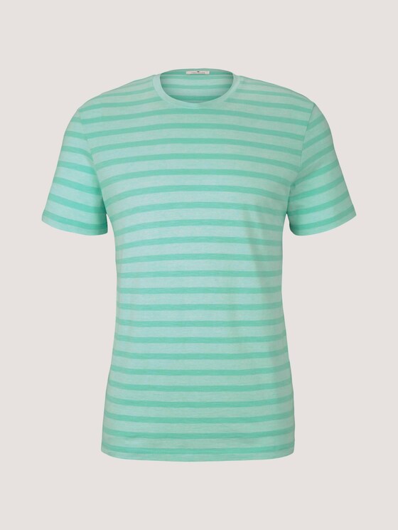 gestreiftes T-Shirt - Männer - lucite green fine stripe gestreiftes T-Shirt - Männer - lucite green fine stripe - 7 - TOM TAILOR