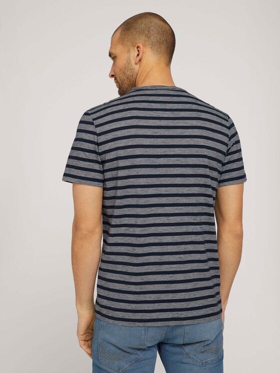 gestreiftes T-Shirt - Männer - Blue White Stripe gestreiftes T-Shirt - Männer - Blue White Stripe - 2 - TOM TAILOR