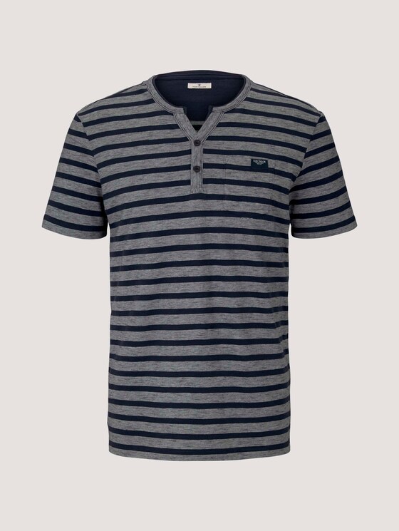 gestreiftes T-Shirt - Männer - Blue White Stripe gestreiftes T-Shirt - Männer - Blue White Stripe - 7 - TOM TAILOR